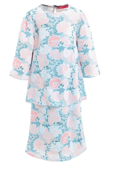 KIDS Jenab Set - Mint/Pink Peony