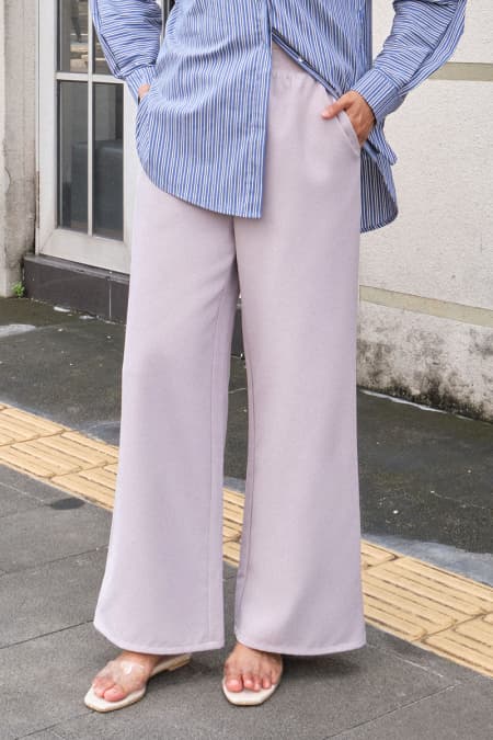 Fernley Wide Legged Pants 2.0 - Light Grey