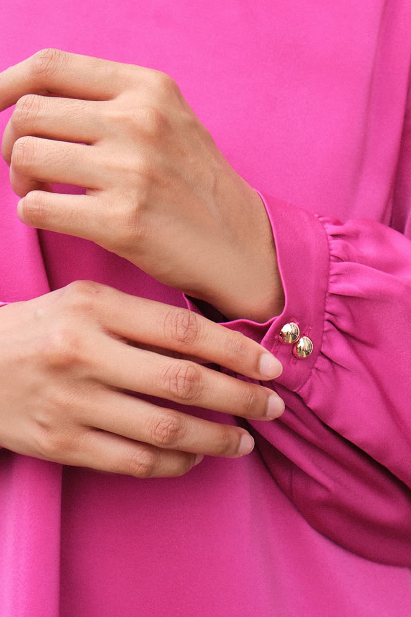 Munya Flared Blouse - Fuchsia - Image 5