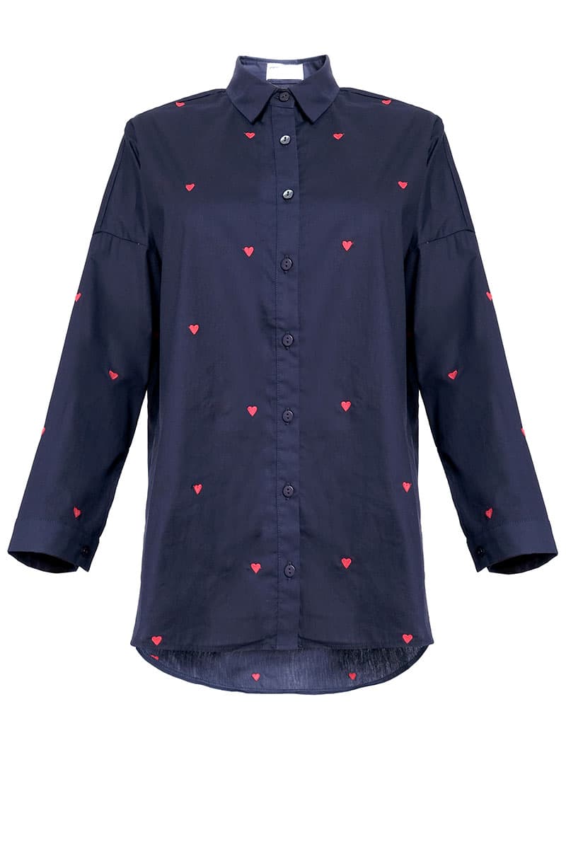 Wendalyn Front Button Shirt - Midnight - Image 2
