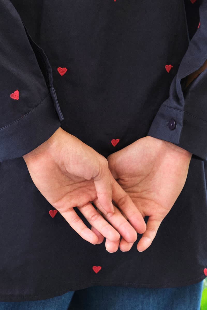 Wendalyn Front Button Shirt - Midnight - Image 6