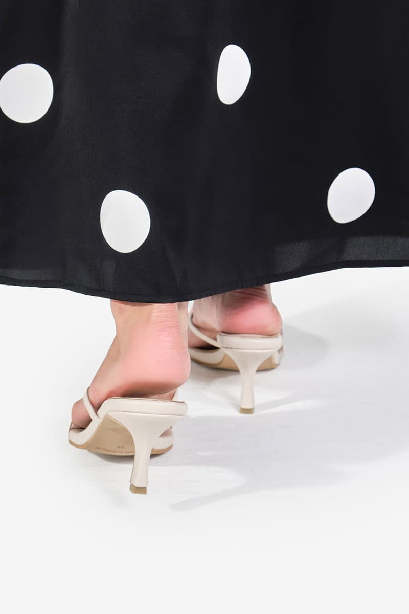 Charlea Strap Heels - Oatmilk - Image 4