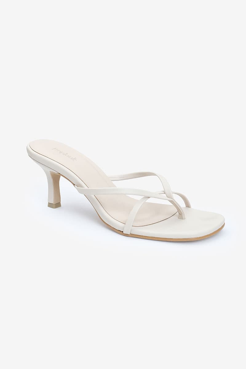 Charlea Strap Heels - Oatmilk - Image 5