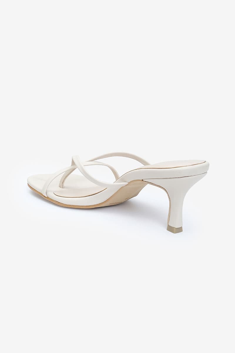 Charlea Strap Heels - Oatmilk - Image 6