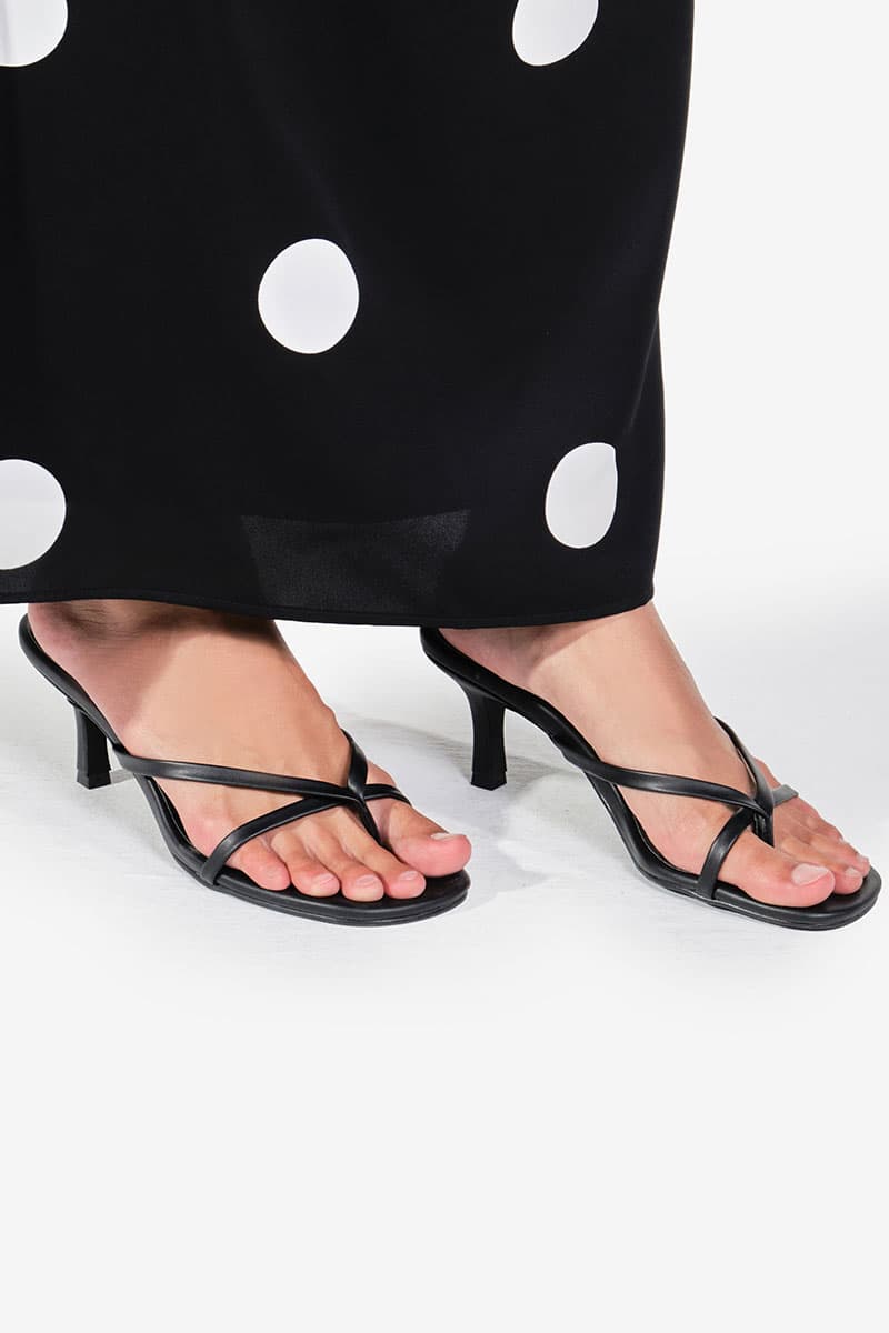 Charlea Strap Heels - Black - Image 2