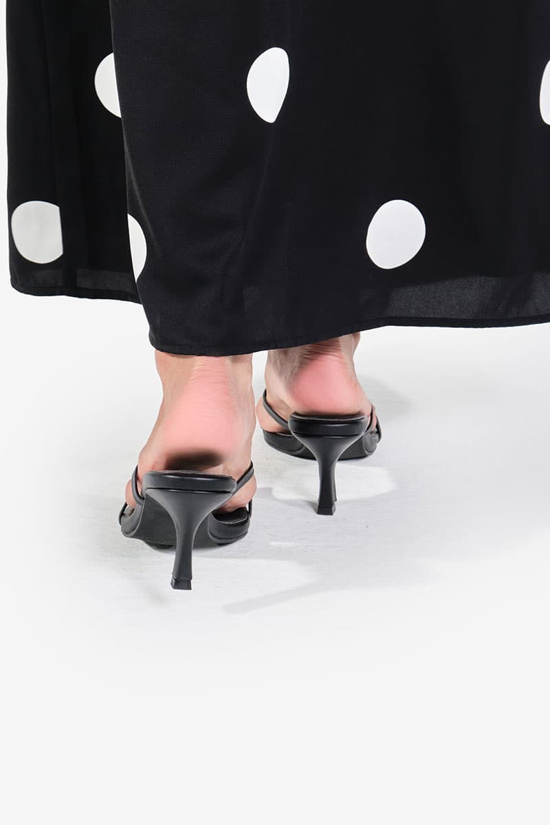 Charlea Strap Heels - Black - Image 4