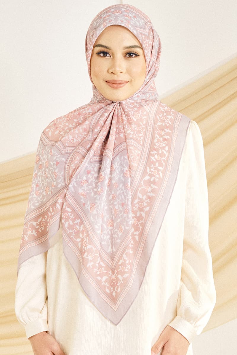 Inara Bawal Headscarf - Clay/Taupe - Image 1