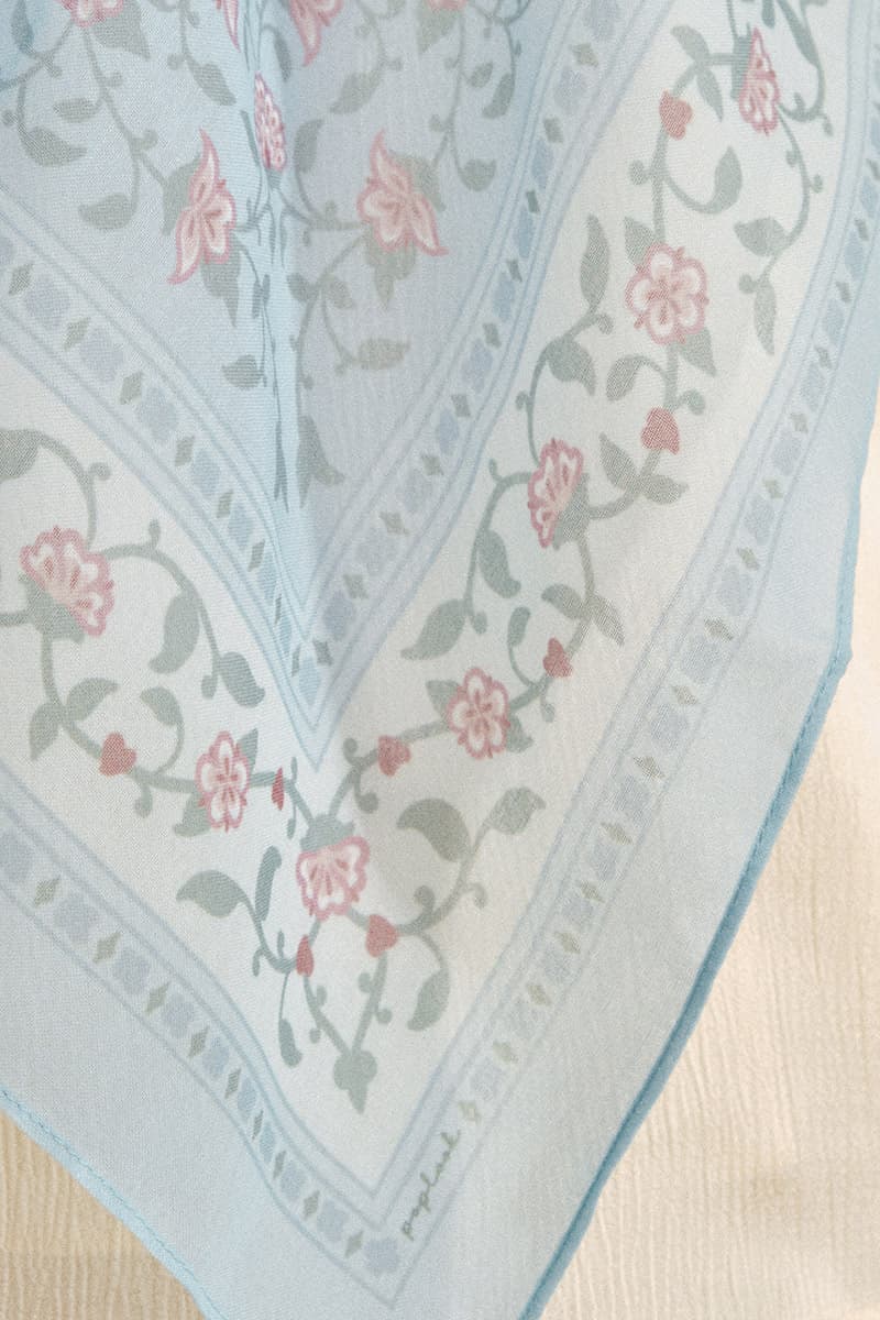 Inara Bawal Headscarf - Turquoise - Image 3