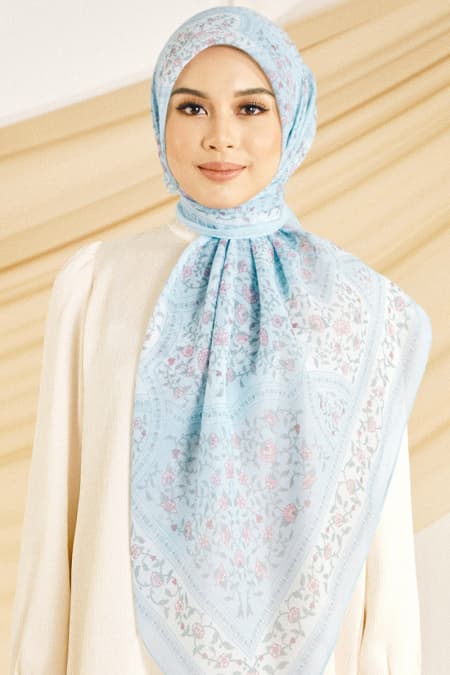 Inara Bawal Headscarf - Turquoise