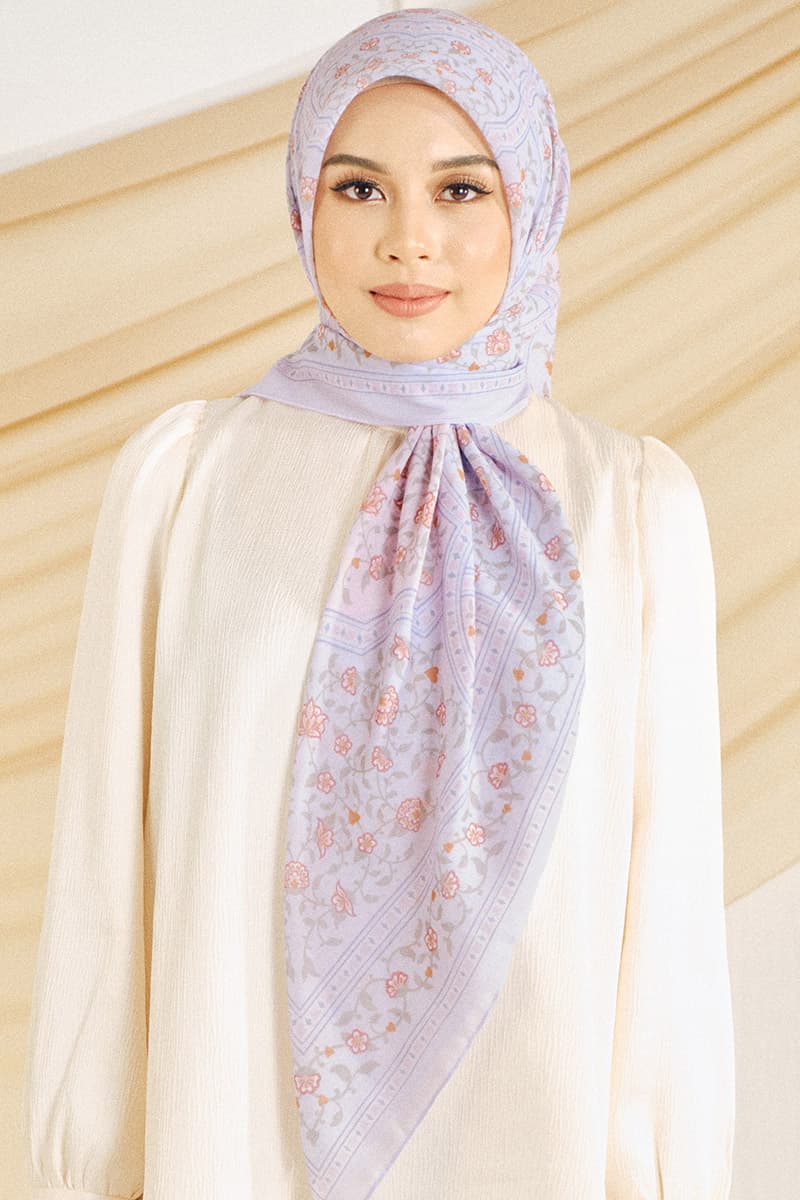 Inara Bawal Headscarf - Lilac - Image 1