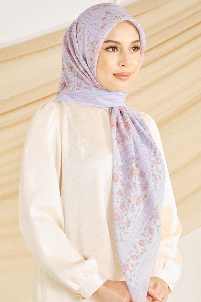 Inara Bawal Headscarf - Lilac - Image 2