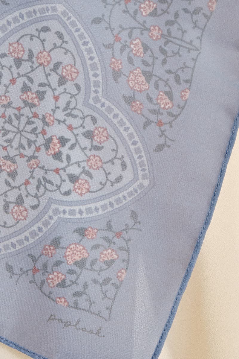 Nyra Rectangle Headscarf - Cloud Blue - Image 3