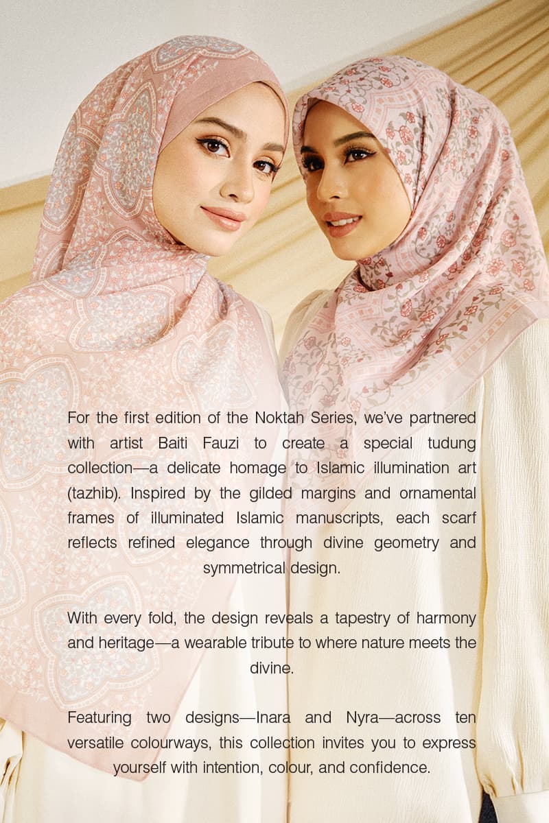 Nyra Rectangle Headscarf - Cloud Blue - Image 5