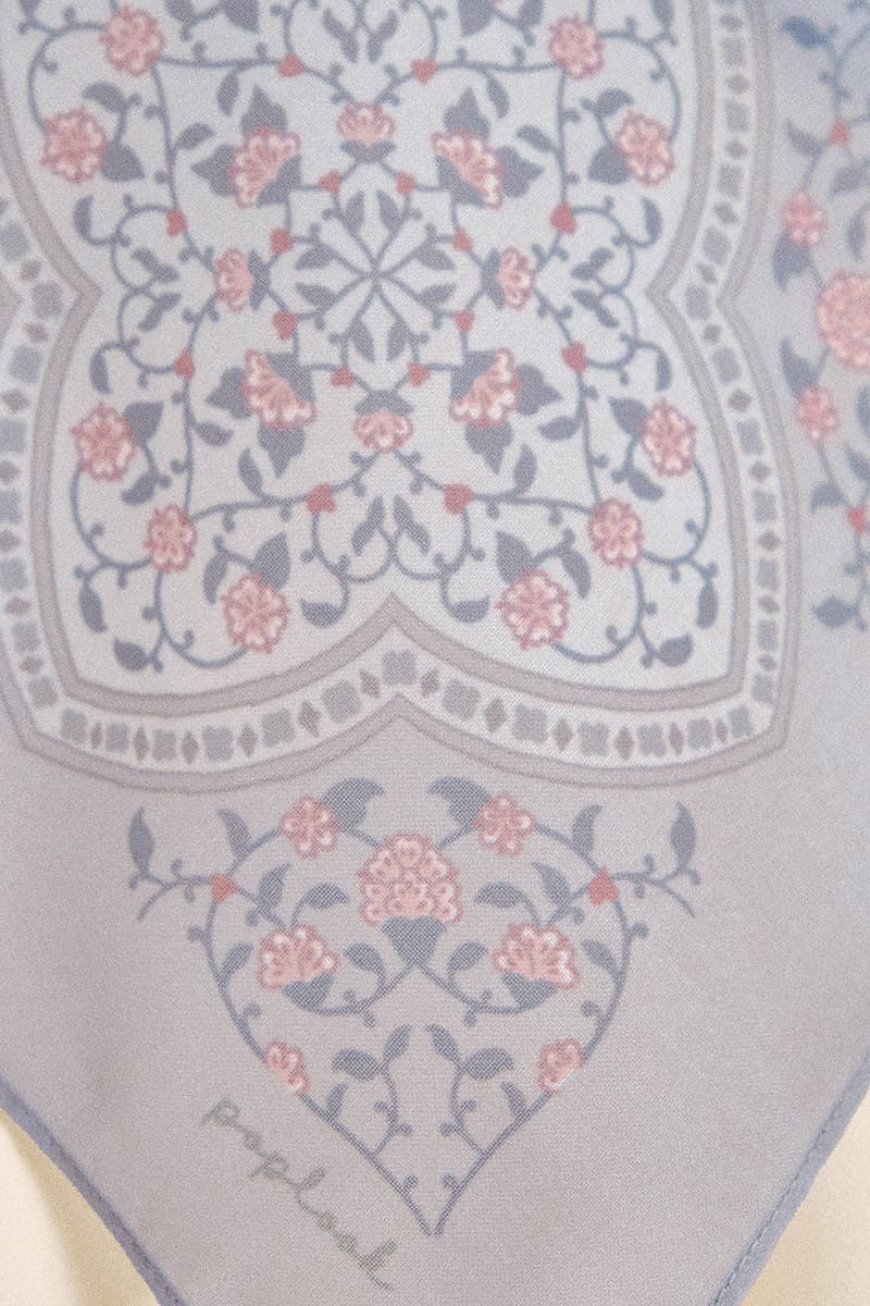 Nyra Rectangle Headscarf - Fossil Grey - Image 3