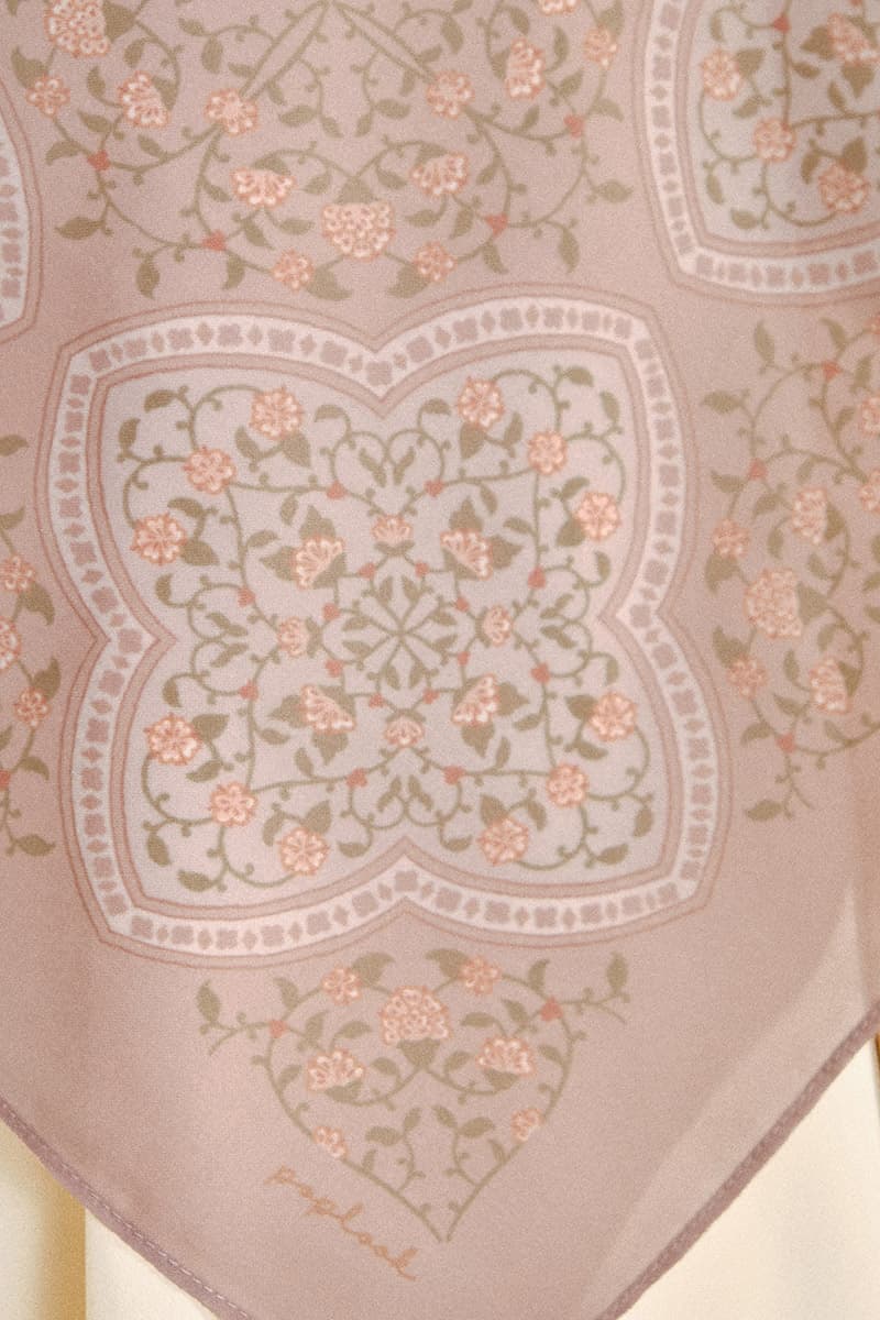 Nyra Rectangle Headscarf - Rosy Brown - Image 3