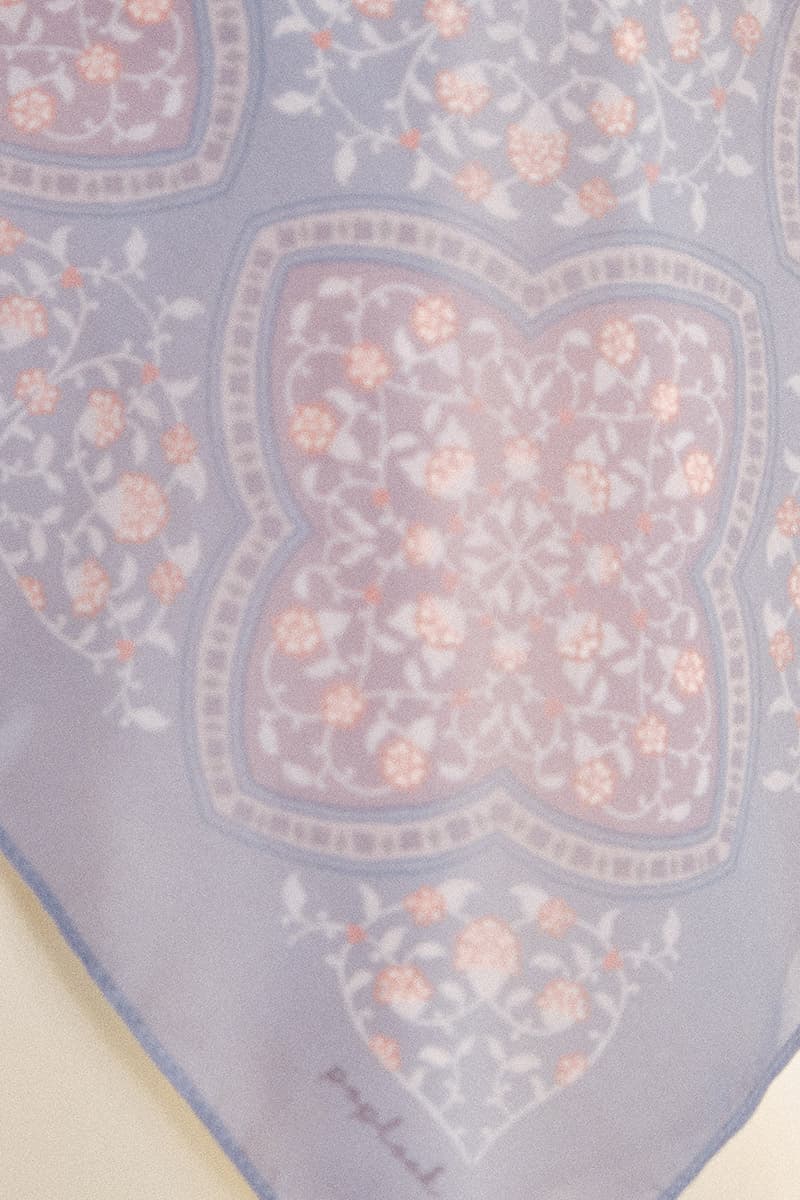 Nyra Rectangle Headscarf - Blue/Purple - Image 3