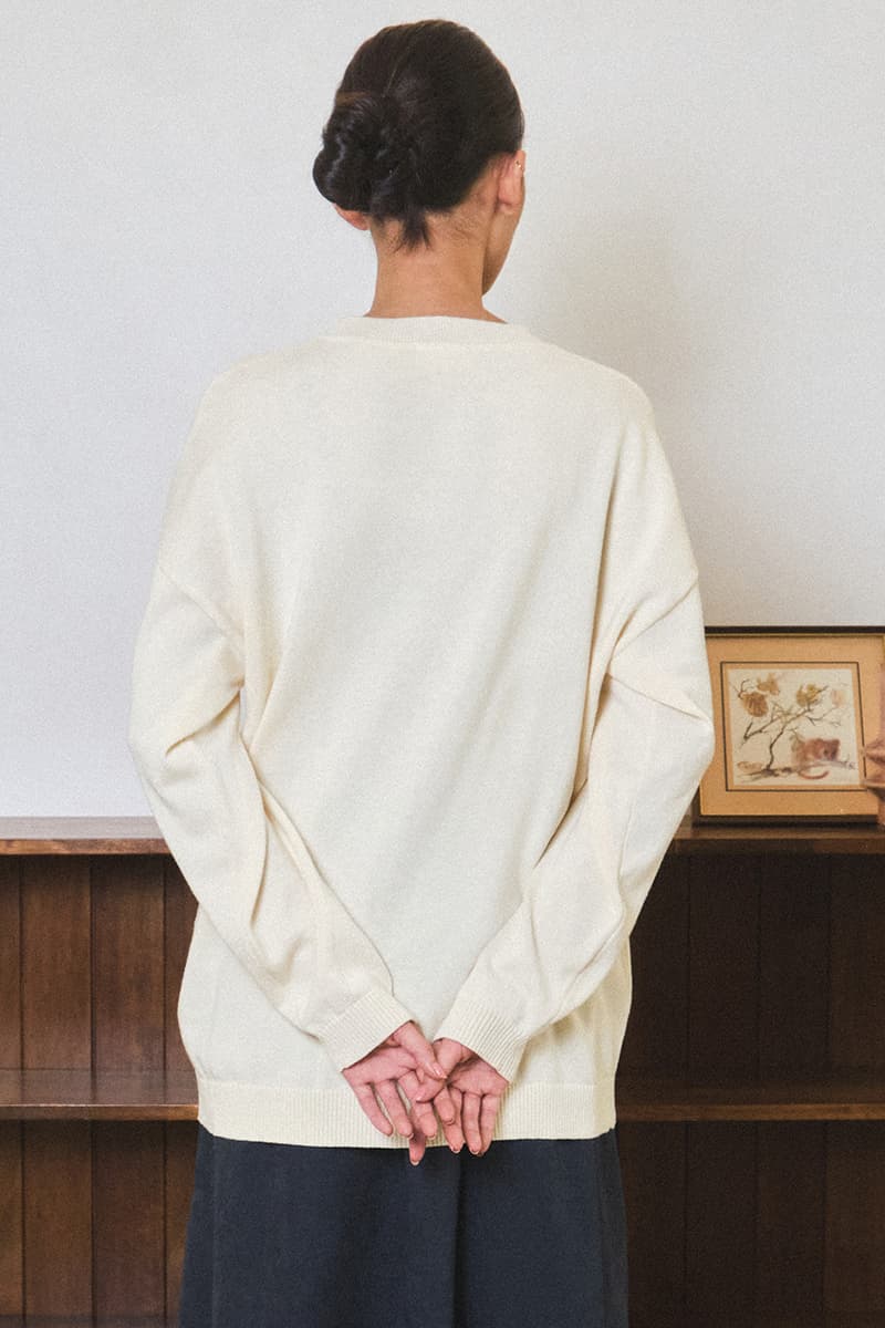 Morning Ritual Round Neck Sweater - Cream - Image 4