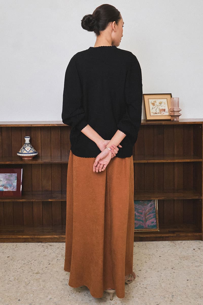 Perfect Pocket A-Line Skirt - Gingerbread - Image 4