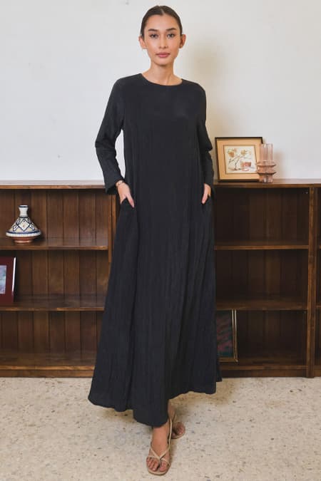 Laryssa Flared Dress - Midnight