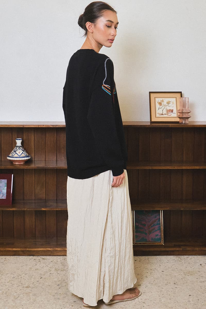 Mehreen A-Line Skirt - Ecru - Image 4