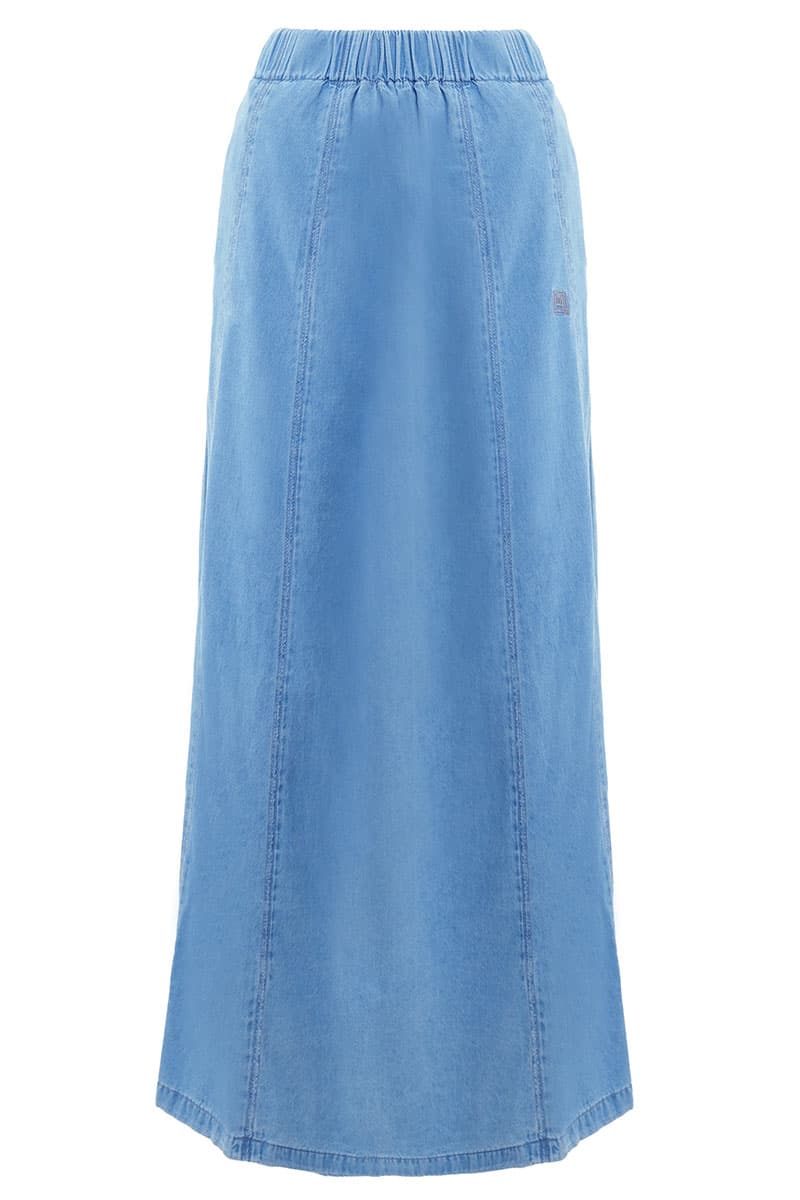 Anabia A-Line Skirt - Light Wash - Image 2