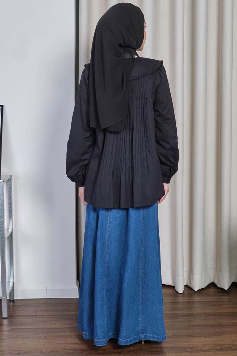 Anabia A-Line Skirt - Medium Wash - Image 4