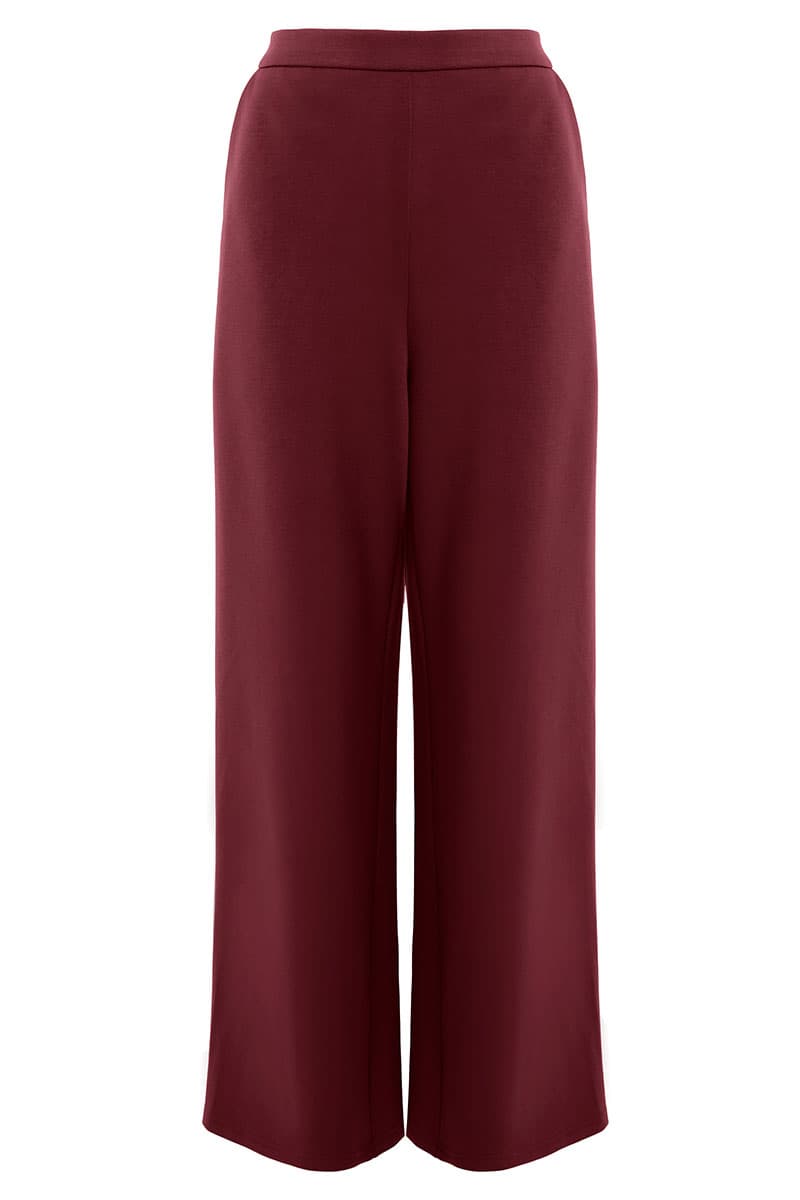 Canyon Wide Legged Pants - Deep Wine - Image 2