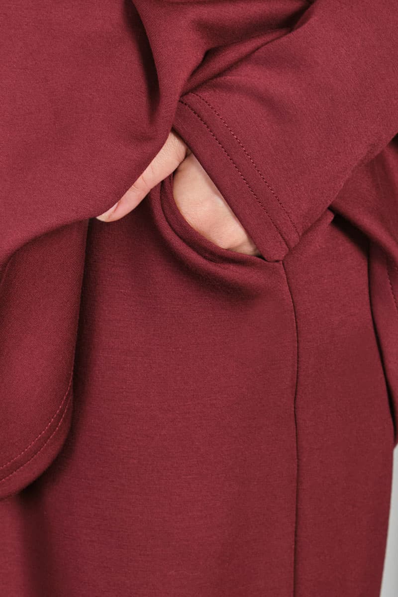 Canyon Wide Legged Pants - Deep Wine - Image 5