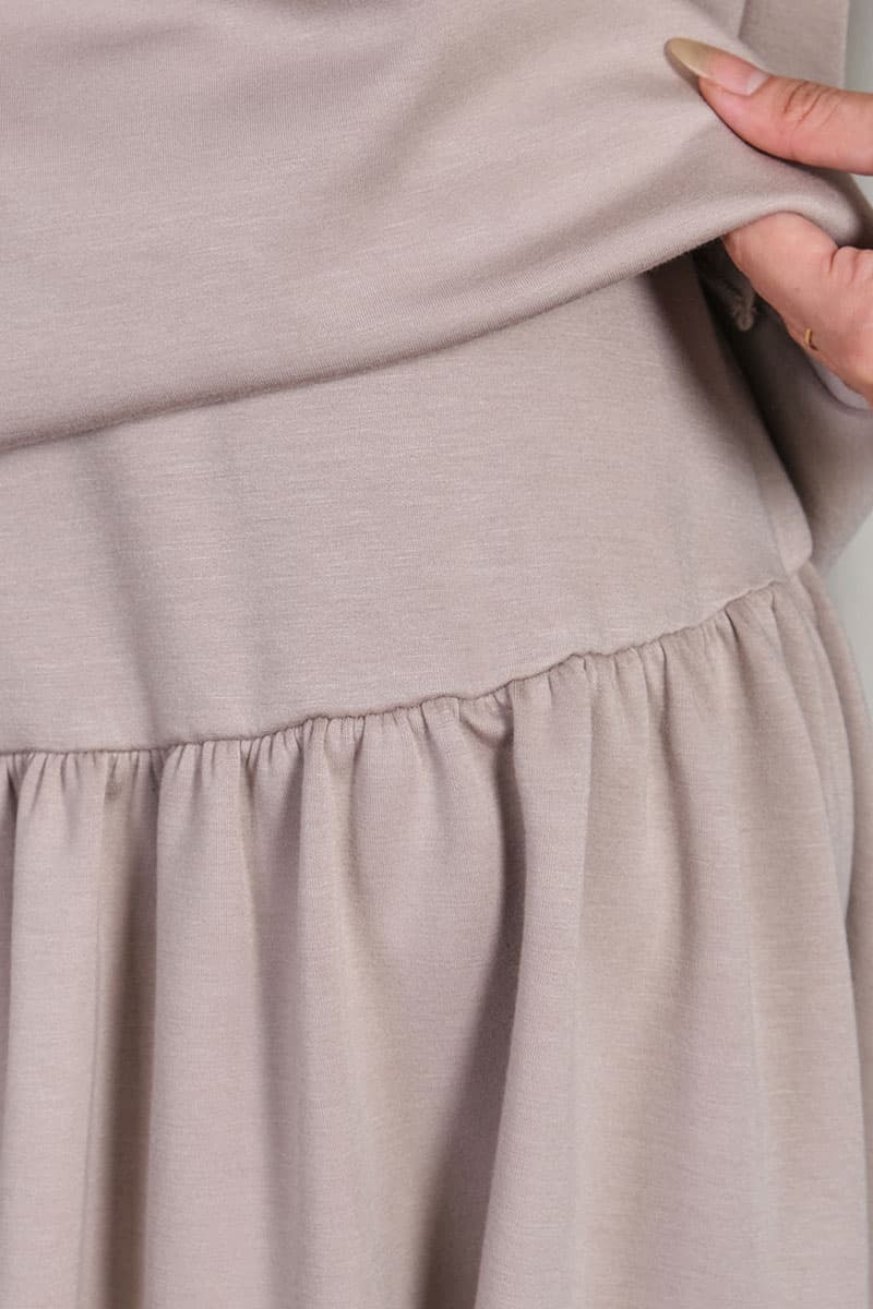 Damien A-line Skirt - Pale Oak - Image 5