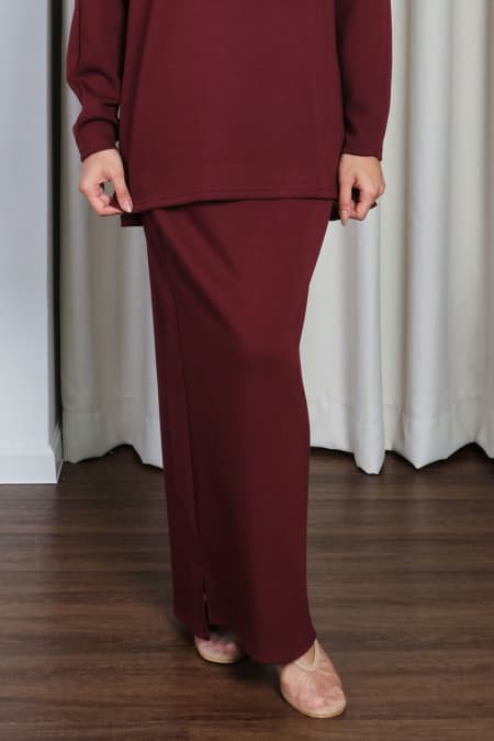 Atalya Pencil Skirt 2.0 - Deep Wine