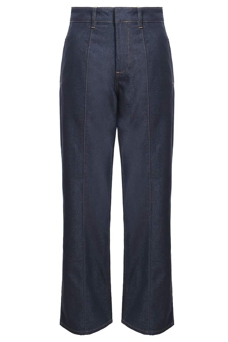 COTTON Kevin High-Waisted Jeans - Dark Wash - Image 2