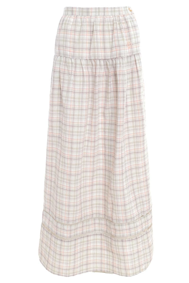 Pimble A-Line Skirt - Sage Green Check - Image 2