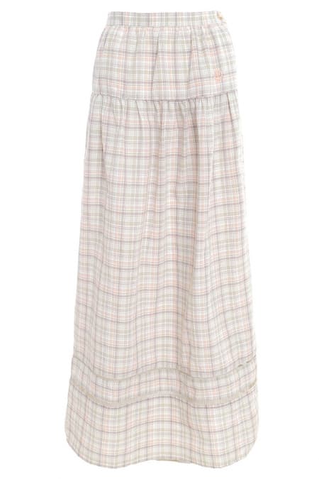 Pimble A-Line Skirt - Sage Green Check