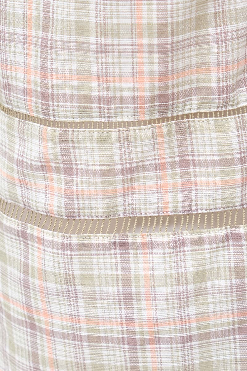 Pimble A-Line Skirt - Sage Green Check - Image 5