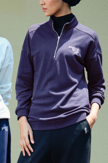 Expert High Neck Sweatshirt - Eclipse