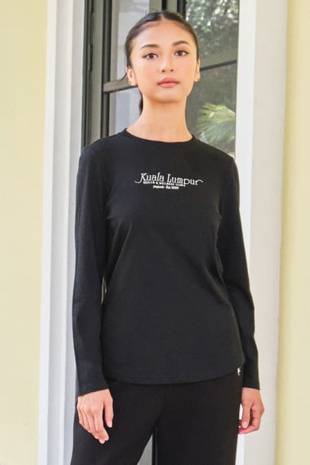 Homegirl Round Neck Tee - Black