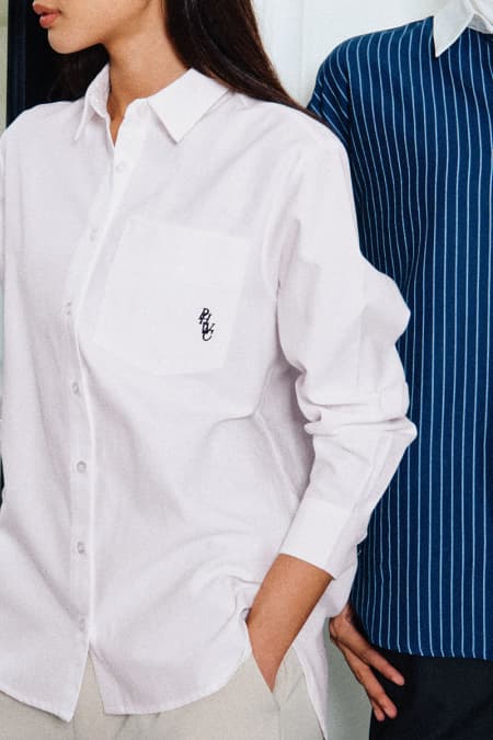 Elite Front Button Shirt - White