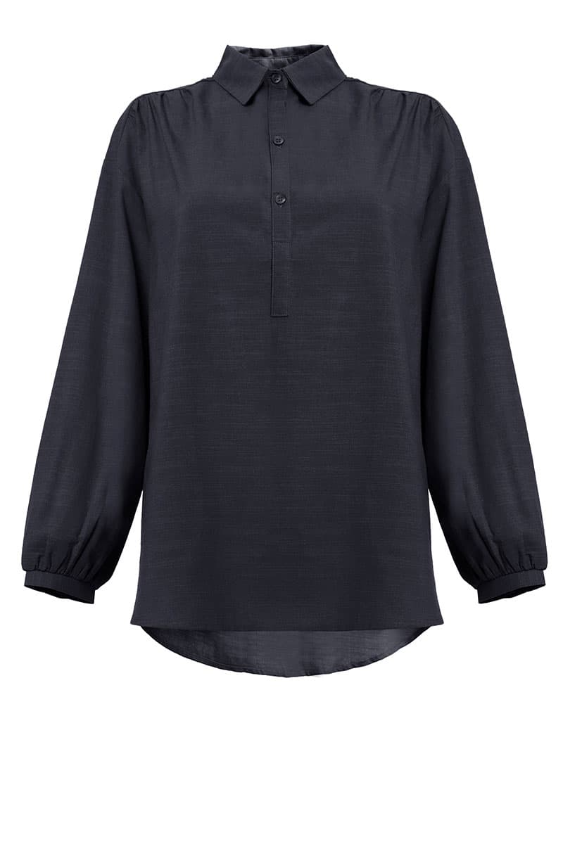 Wade Henley Shirt - Black - Image 2