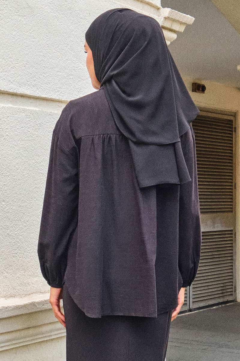 Wade Henley Shirt - Black - Image 4