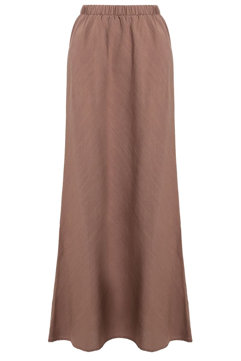 Mirage A-Line Skirt - Dark Mocha - Image 2