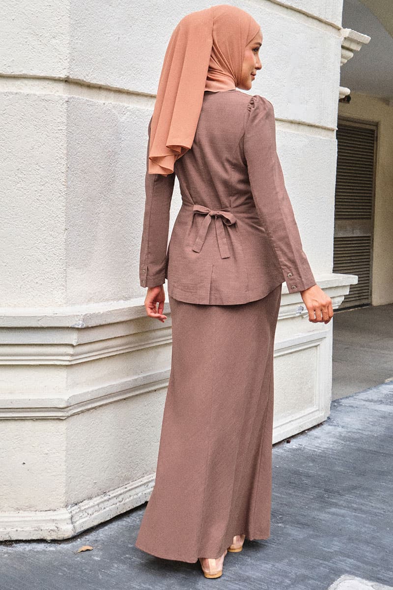 Mirage A-Line Skirt - Dark Mocha - Image 4