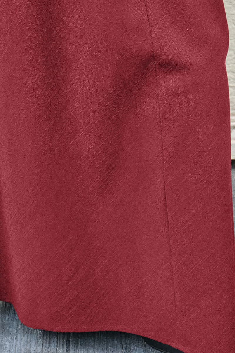 Mirage A-Line Skirt - Garnet Red - Image 5