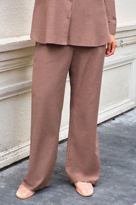 Miller Straight Cut Pants - Dark Mocha