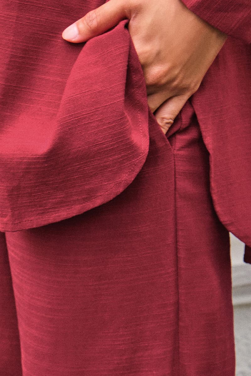 Miller Straight Cut Pants - Garnet Red - Image 5