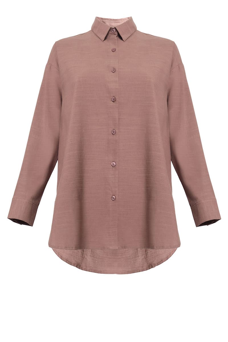 Conrad Front Button Shirt - Dark Mocha - Image 2