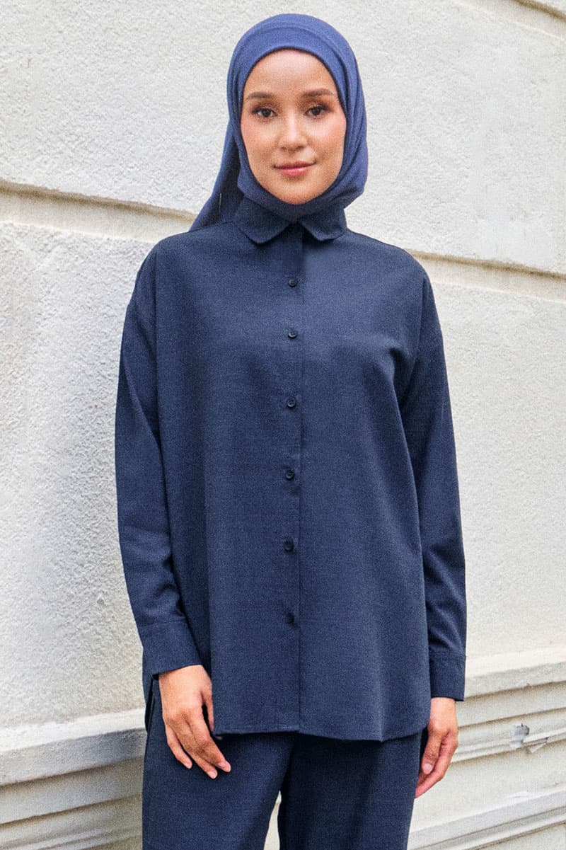 Conrad Front Button Shirt - Twilight - Image 1