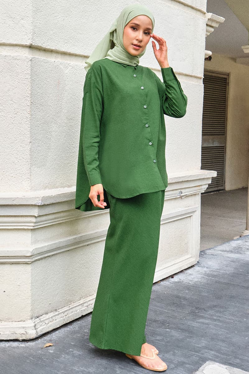 Conrad Front Button Shirt - Cactus - Image 3