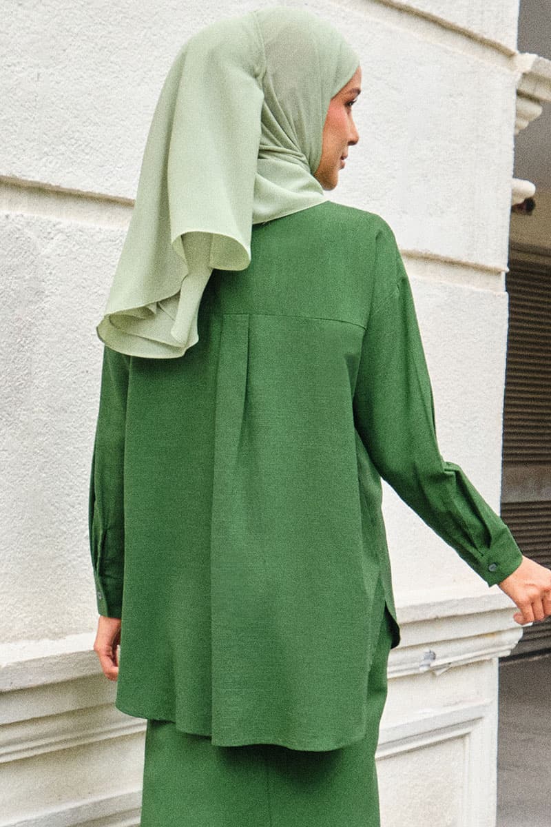 Conrad Front Button Shirt - Cactus - Image 4