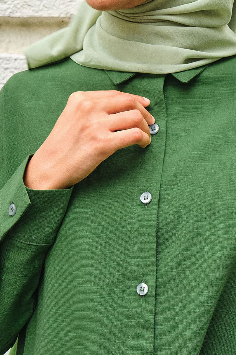 Conrad Front Button Shirt - Cactus - Image 5