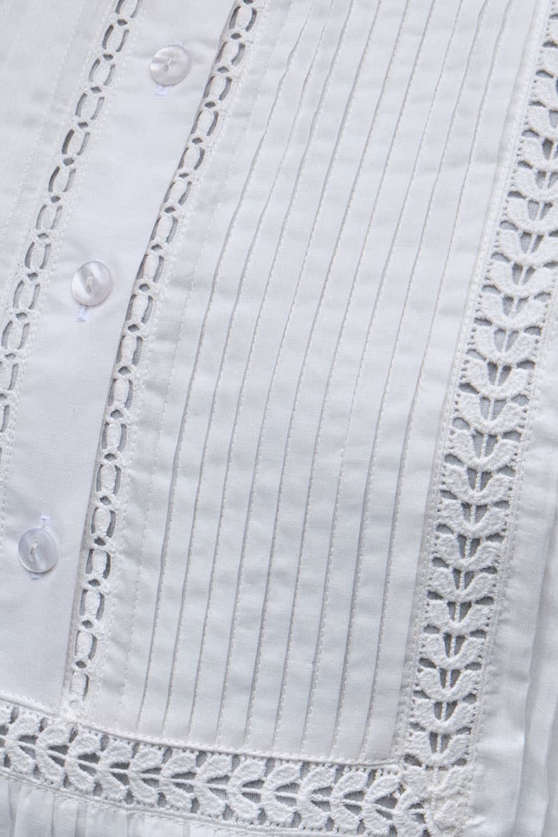 Hunter Henley Blouse - White - Image 5